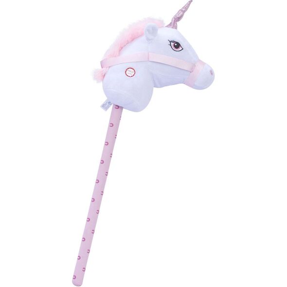 Happy Pets - Giddy Up Hobby Horse - Unicorn (31510105U) /Motoric Play /Λευκό 14037435 6418859026111