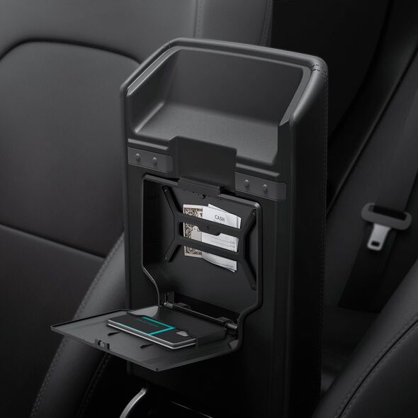 Spigen Spigen Tesla Center Console Organizer Hidden Storage Box, black - Tesla Model 3 (2024)