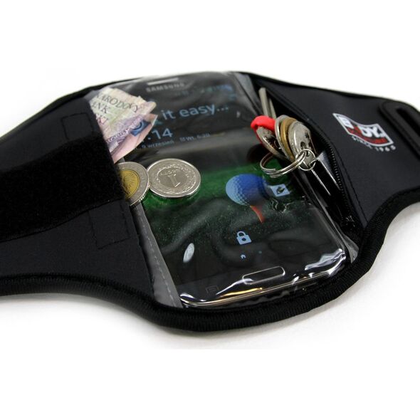 Body Sculpture Opaska na ramię do biegania Arm Wallet czarna (BP204)