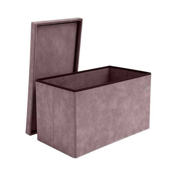 Pufa welurowa szara 76x38x38cm Ruhhy 26130
