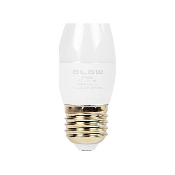 Blow 87-404# Żarówka led  e27 c37 eco 7w b.neutralna