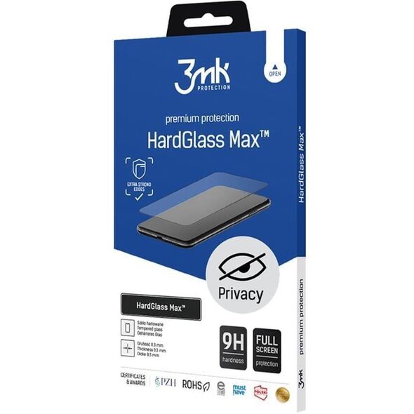 Szkło hartowane 3MK HardGlass Max        Privacy do Samsung Galaxy S25 Edge czarny