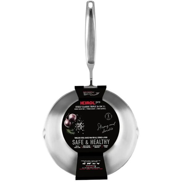 Κλασική Θήκη Heirol Steely Triply, 24 cm/3 L