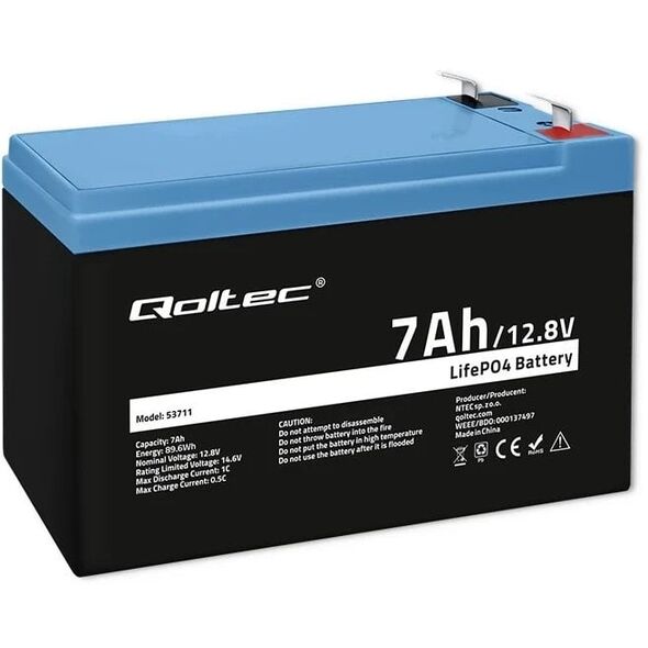 Μπαταρία LiFePO4 12.8V, 7Ah, T2