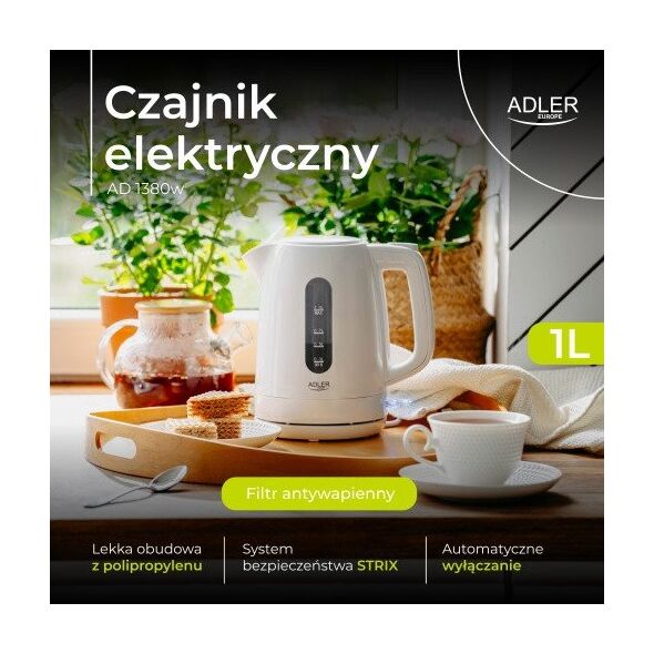 Czajnik elektryczny 1,0 L | STRIX | Obrotowa podstawa |