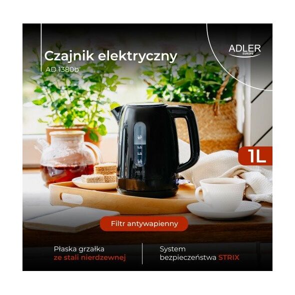 Czajnik elektryczny 1,0 L | STRIX | Obrotowa podstawa |