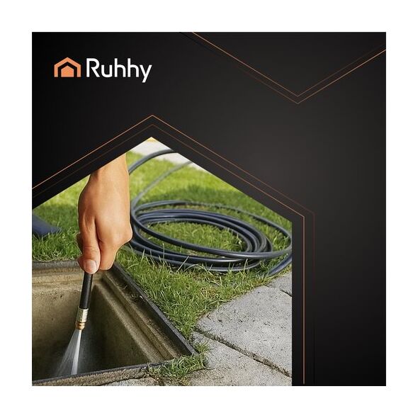 Wąż do czyszczenia rur z adapterem 20m Ruhhy 26133