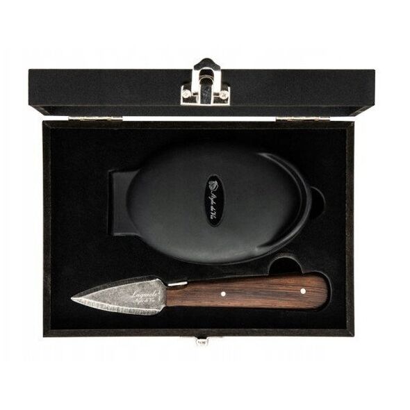 Oyster knife Laguiole Wenge Black Stonewash SET SdV