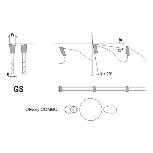 Globus Piła tarczowa do drewna litego GS20 300x30x3,3mm 30 zębów PS010-0300-0011
