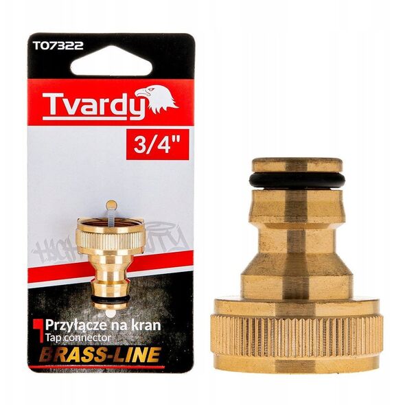 Przyłącze na kran 3/4" BRASS-LINE (10/80)
