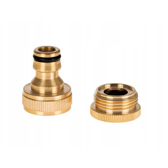 Przyłącze na kran 3/4" z redukcją 1/2" BRASS-LINE (10/80)