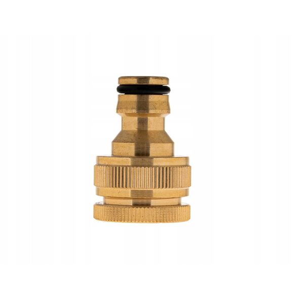 Przyłącze na kran 3/4" z redukcją 1/2" BRASS-LINE (10/80)