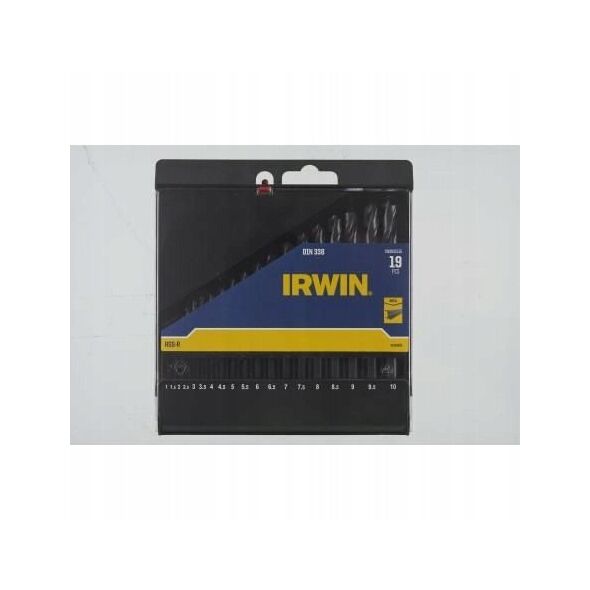Τρυπάνι Irwin IRWIN ΤΡΥΠΑΝΙ ΜΕΤΑΛΛΟΥ HSS-R DIN338 σετ 19τεμ. 1-1,5-2-2,5-3-3,5-4-4,5-5-5,5-6-6,5-7-7,5-8-8,5-9-9,5-1