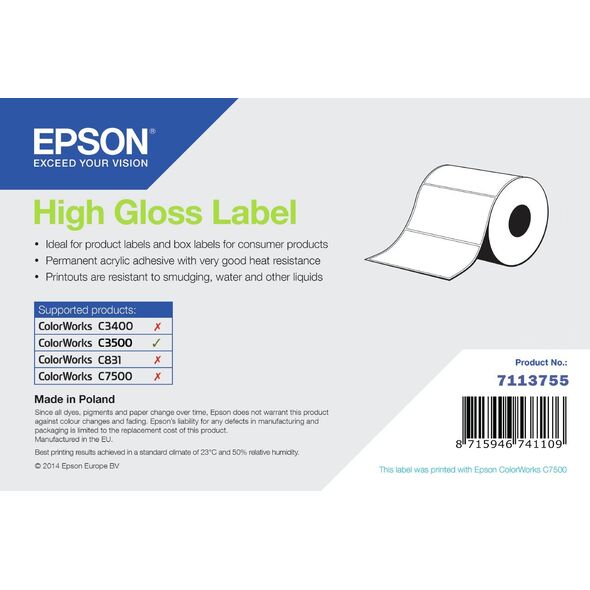 HIGH GLOSS LABEL DIE-CUT ROLL