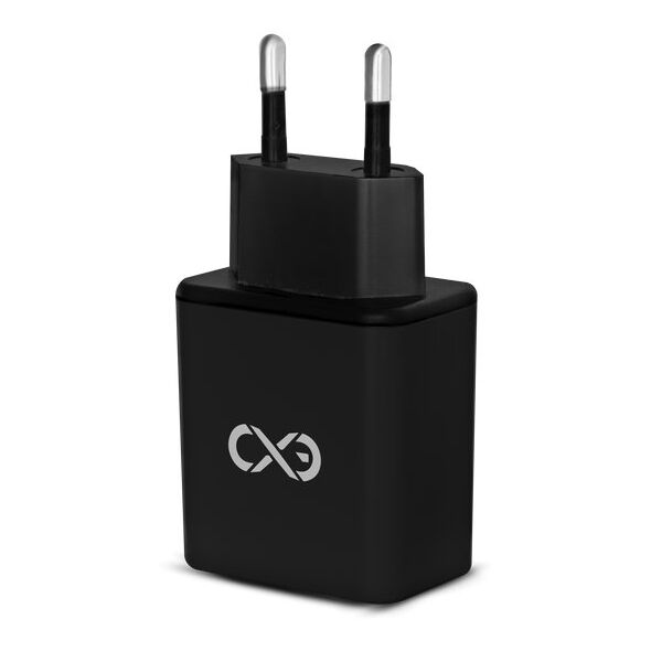 Ładowarka sieciowa eXc Basic 2 x USB-A 18W czarna - Gwarancja bezpieczeństwa. Proste raty. Bezpłatna wysyłka od 170 zł.