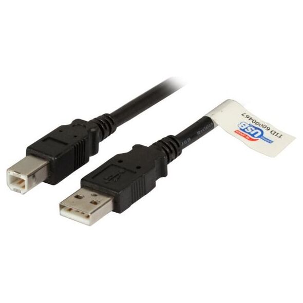 Kabel USB EFB USB-A - USB-B 1 m Czarny (K5256SW.1)
