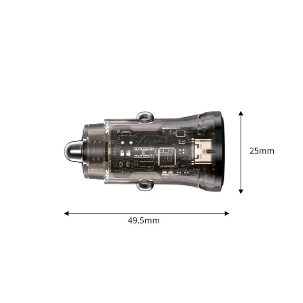 Ładowarka samochodowa Tech-Protect CC01 2-port Car Charger USB-A, USB-C PD 45W / QC 3.0 Black