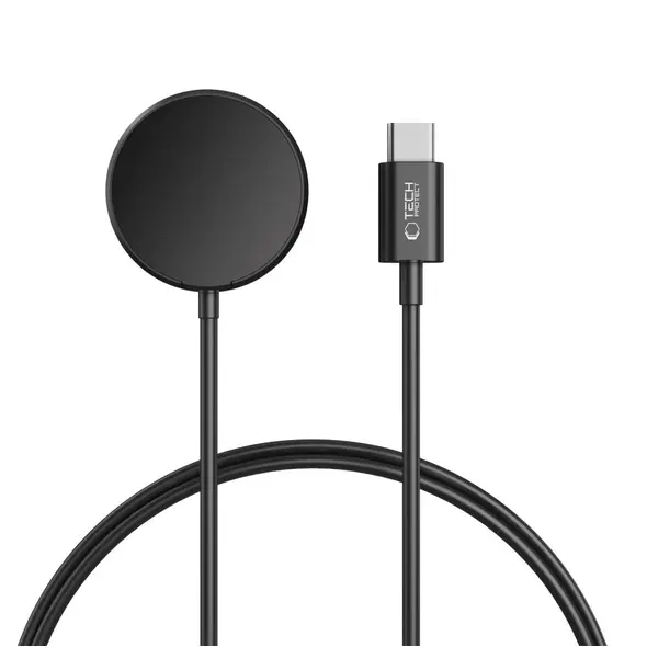 Kabel ładujący Tech-Protect MC03 Ultraboost Magnetic Charging USB-C Cable 100cm Samsung Galaxy Watch Black
