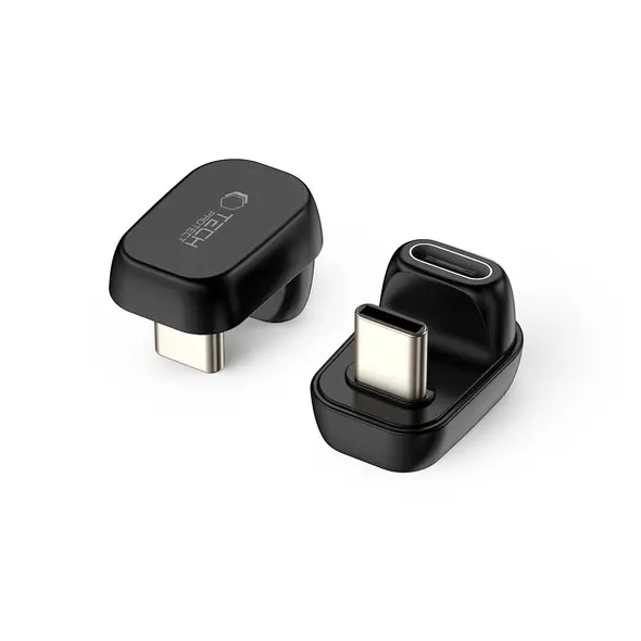 Adapter kątowy Tech-Protect Ultraboost AA04 Angle Adapter USB-C Black