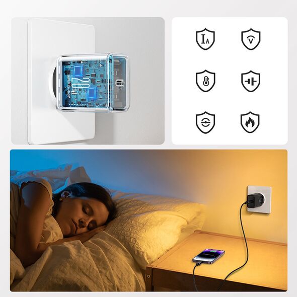 Ładowarka sieciowa Joyroom JR-TCF06 USB-C 20W PD czarna