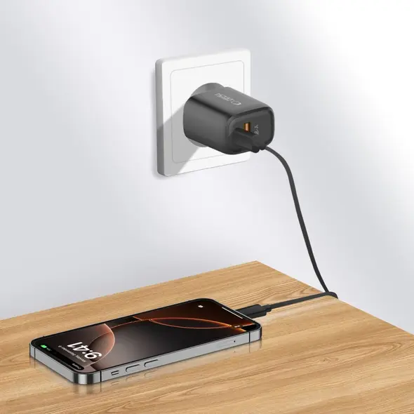 Ładowarka sieciowa Tech-Protect NCA30 USB-A, USB-C Network Charger PD 30W / QC3.0 Black