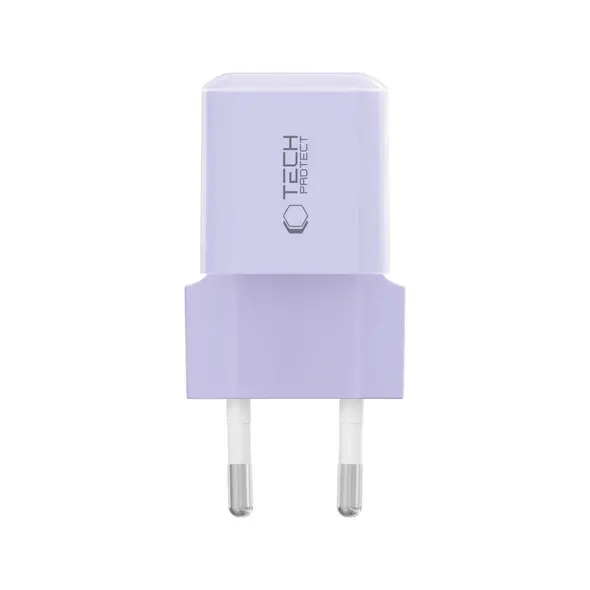 Ładowarka sieciowa Tech-Protect NCM25 USB-C Network Charger PD 25W Baby Purple