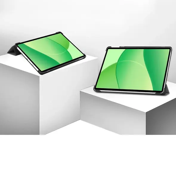Etui z klapką Bizon Case Tab Croc do OnePlus Pad Lite / Oppo Pad SE szare