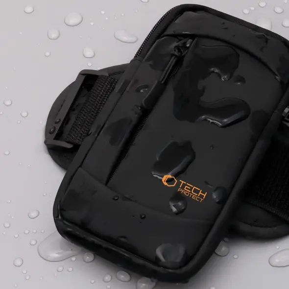 Pokrowiec na ramię Tech-Protect M6 Universal Sport Armband Black/orange
