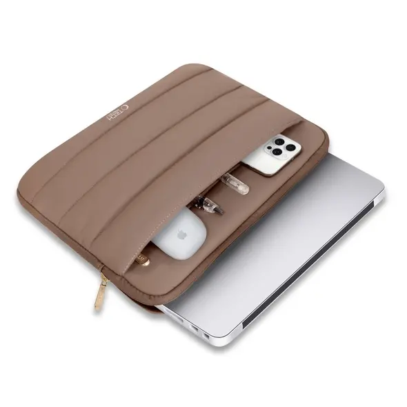 Torba Tech-Protect Fluffy Laptop 13-14 Walnut