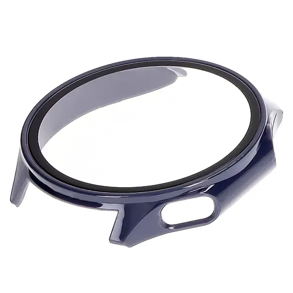 Etui ze szkłem do zegarka Bizon Case+Glass Watch do OnePlus Watch 3 / Oppo Watch X2 niebieskie