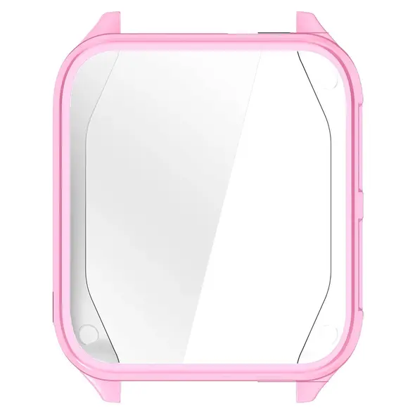 Etui z osłoną ekranu Bizon Case Watch Felipe do Garmin Venu X1 różowe