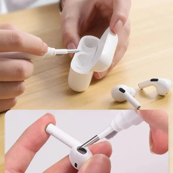 Zestaw czyszczący Tech-Protect CS02 Cleaner Set 3in1 For Earphone White