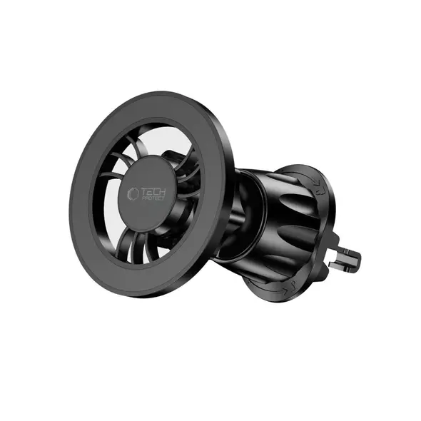 Magnetyczny uchwyt samochodowy na kokpit / szybę / do kratki Tech-Protect N56 Magnetic MagSafe Dashboard Unrg & Vent Car Mount Black
