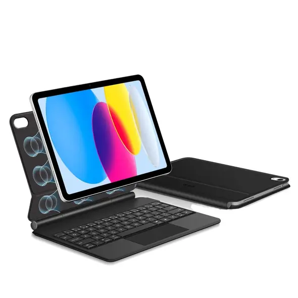 Etui Tech-Protect SmartCase Magnetic + Keyboard Apple iPad 10.9" 2022 / 11" 2025 Black