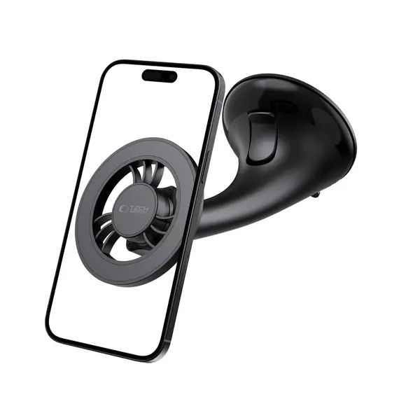 Magnetyczny uchwyt samochodowy na kokpit / szybę / do kratki Tech-Protect N56 Magnetic MagSafe Dashboard Unrg & Vent Car Mount Black