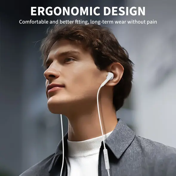 Słuchawki przewodowe Tech-Protect Ultraboost Lightning Earphone Core White