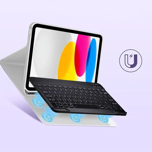 Etui z klawiaturą Tech-Protect SmartCase Pen + Keyboard Apple iPad Air 10.9 2022 (5. generacji) / iPad Air 11 2025 (7. generacji) Grey
