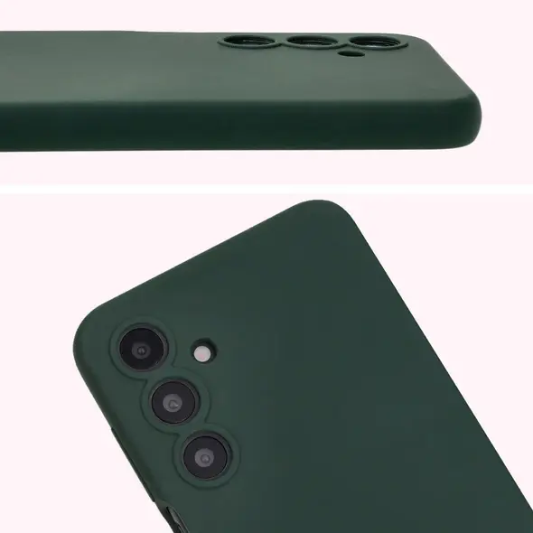 Silikonowe etui Bizon Soft Case do Samsung Galaxy A16 4G/5G ciemnozielone