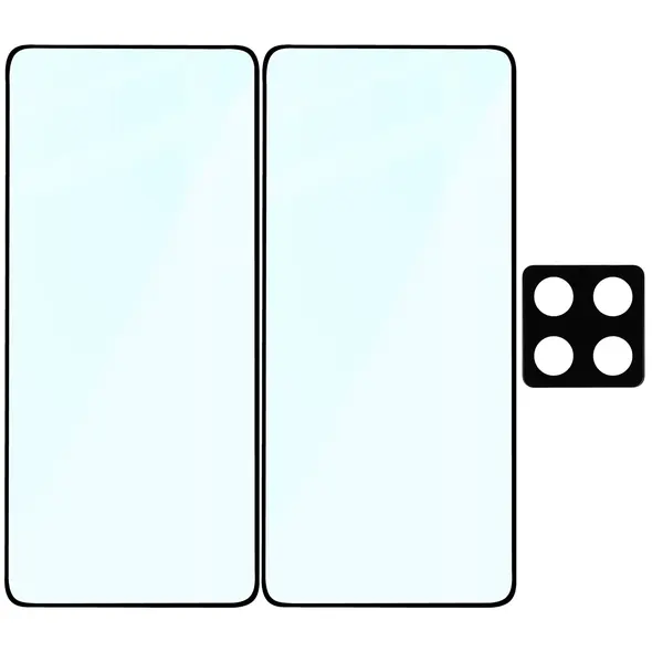 2x szkło na ekran + 1x szkło na aparat Bizon Edge 2 Pack do Xiaomi 14T Pro
