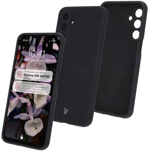 Silikonowe etui Bizon Soft Case do Samsung Galaxy A16 4G/5G czarne