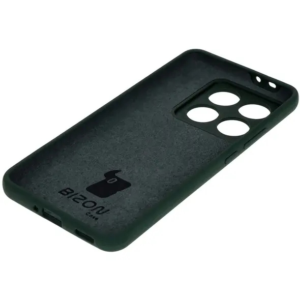 Silikonowe etui Bizon Soft Case do Xiaomi 14T Pro ciemnozielone