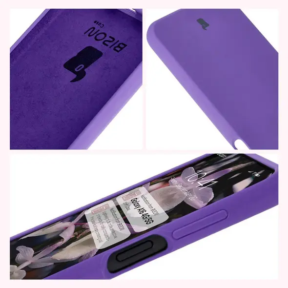 Silikonowe etui Bizon Soft Case do Samsung Galaxy A16 4G/5G fioletowe