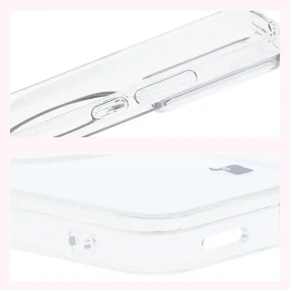 Etui z pierścieniem magnetycznym Bizon Case CrystalO do Xiaomi 14T Pro przezroczyste