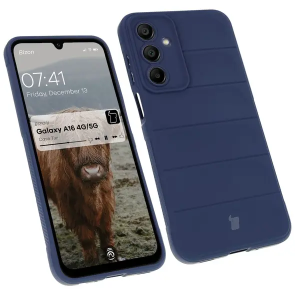 Pancerne etui Bizon Case Tur do Samsung Galaxy A16 4G/5G granatowe
