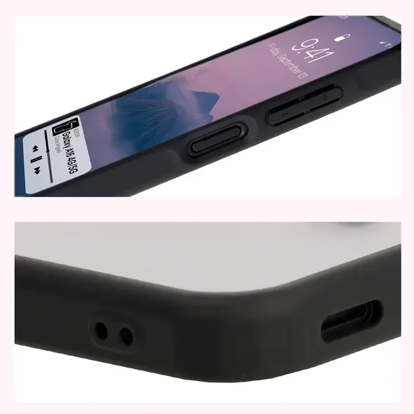 Etui Bizon Case Angelo do Samsung Galaxy A16 4G/5G przydymione z czarną ramką
