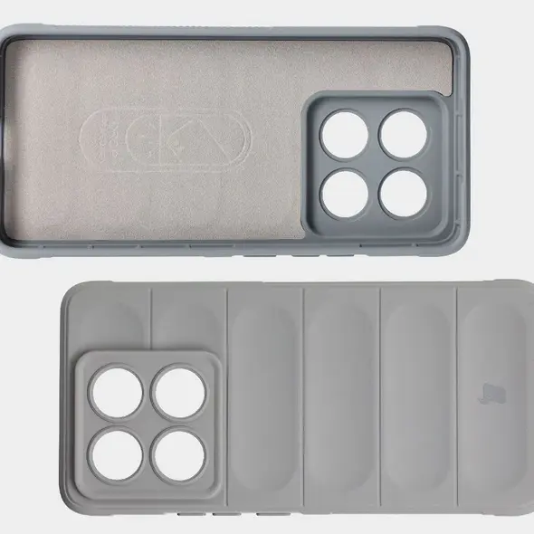 Pancerne etui Bizon Case Tur do Xiaomi 14T Pro jasnoszare