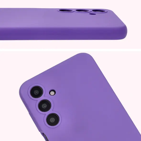 Silikonowe etui Bizon Soft Case do Samsung Galaxy A16 4G/5G fioletowe