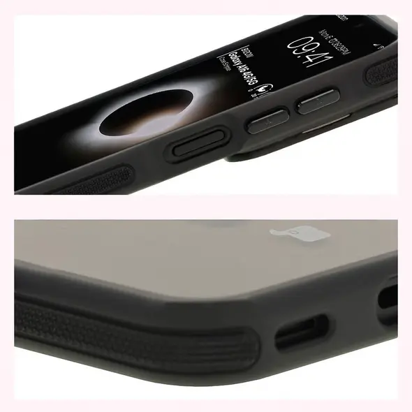 Etui z podstawką i pierścieniem magnetycznym Bizon Case Eclipse do Samsung Galaxy A16 4G/5G przydymione z czarną ramką
