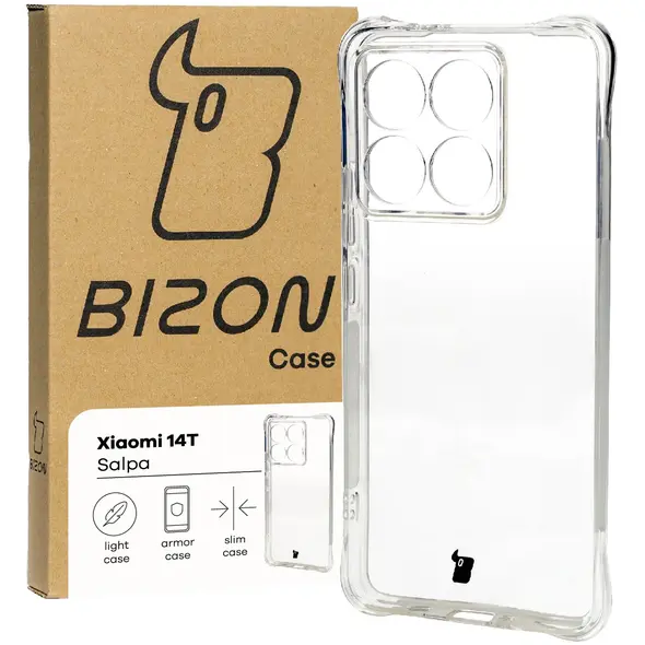Elastyczne etui Bizon Case Salpa do Xiaomi 14T przezroczyste