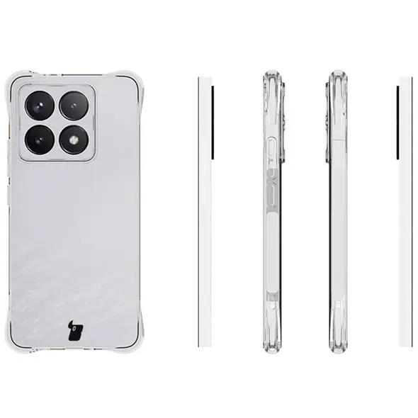 Etui + 2x szkło na ekran Bizon Case Clear Pack do Xiaomi 14T przezroczyste